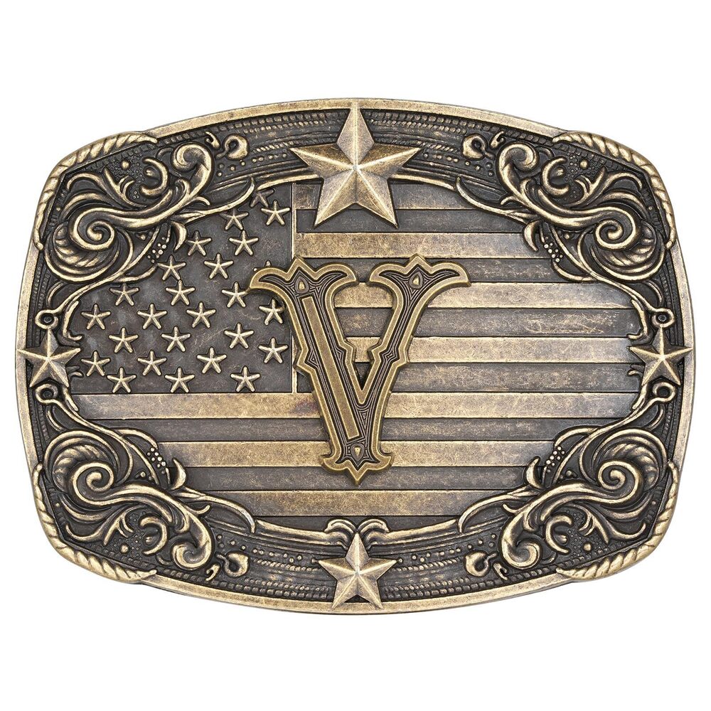 7817 Western Belt Buckle Initial Letter ABCDJRM to Z Rodeo Cowboy Belt